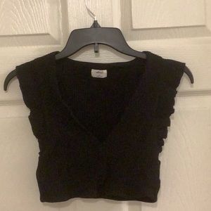 Black stretchy top